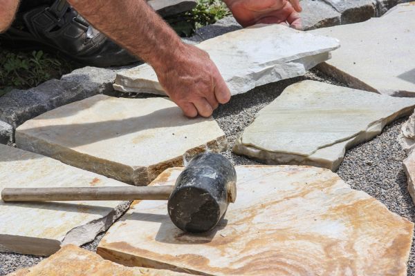 Stone Sidewalk Installation in North Charleston
