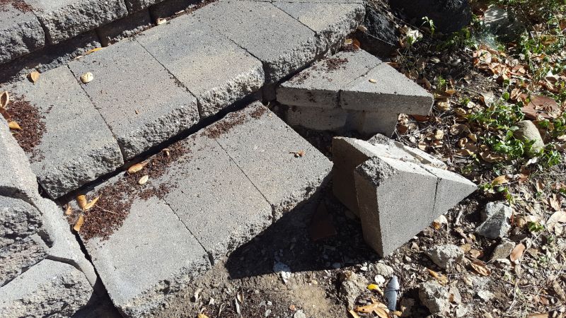 Pavers Repair Work in Fall
